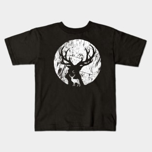 Deer at night Kids T-Shirt